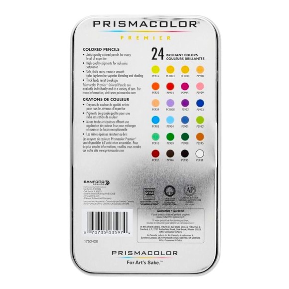 Prismacolor Premier 24 Ct. Colored Pencils Soft Core NEW! - Picture 2 of 5